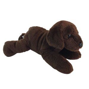 Aurora Brown Chocolate Lab Plush 12" Puppy Dog Labrador Stuffed Animal Toy